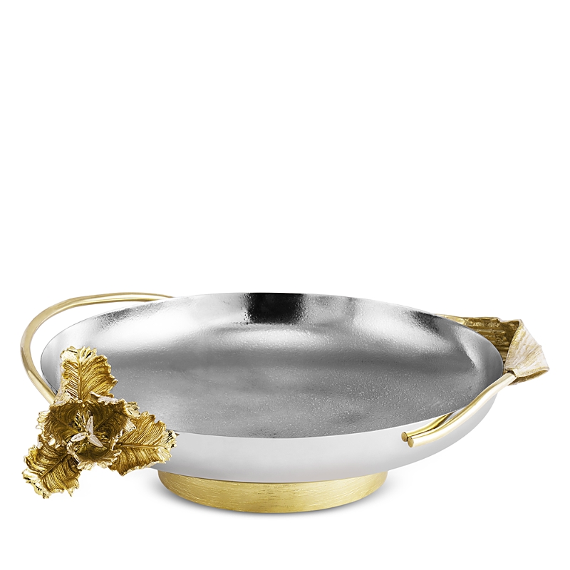 Michael Aram Tulip Medium Footed Bowl In Silver