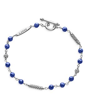 LAGOS - Sterling Silver Caviar Icon Ultramarine Beaded Bracelet