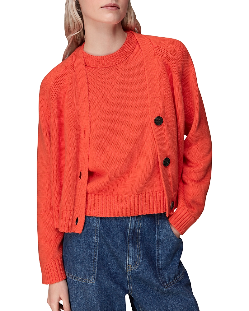 Whistles Karine Ribbed Detail Cardigan
