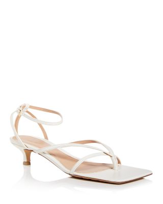 Bottega Veneta Stretch Strappy High-heeled Sandals In White
