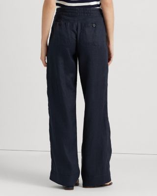 Linen Wide-Leg Pants, Regular & Petite