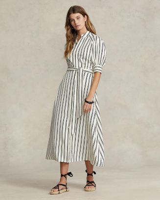 Ralph Lauren Striped Mulberry Silk Dress Bloomingdale s