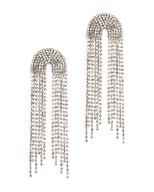 Deepa By Deepa Gurnani Warren Arched Chandelier Earrings In Silver