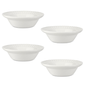 Portmeirion Botanic Garden Harmony White Cereal Bowls, Set of 4