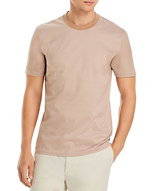 Hugo Boss Tiburt Regular Fit Solid Tee In Medium Beige