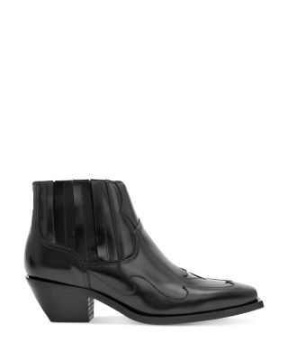 ALLSAINTS - Women's Jonty Pointed Toe Pull On Ankle Booties