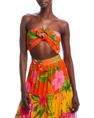 FARM Rio - Romantic Garden Crop Top