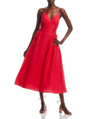 FARM Rio V Neck Sleeveless Midi Dress | Bloomingdale's Women