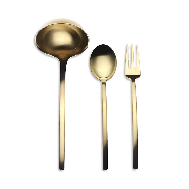 Mepra Due Ice Oro 3-piece Serving Set