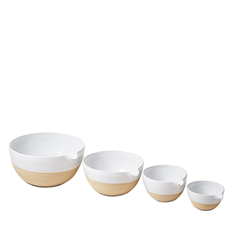 Farmhouse Pottery Medium Stoneware Pantry Bowl In Open White