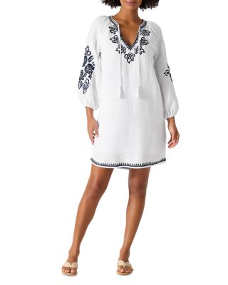 women's london times printed midi a-line dress London Times Printed Sleeveless Versatile Empire A-line Keyhole Neckline  Midi Dress main image 1