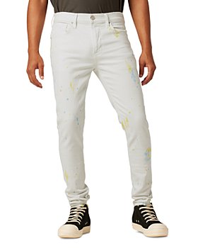 Hudson - Zack Skinny Jeans in White Painter