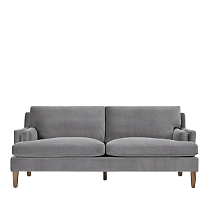 Shop Bloomingdale's Francis Velvet Sofa In Dusky Velvet Dark Grey