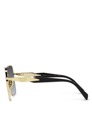 Prada Polarized Square Sunglasses, 57mm | Bloomingdale display picture 3