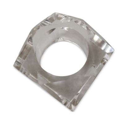Acrylic Facet Napkin Ring - Exclusive