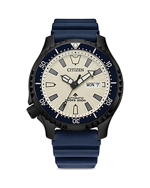 Shop Citizen Prodive Automatic Stainless Steel Strap Watch, 44mm In White/blue