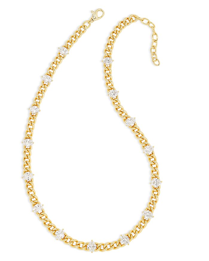 KENDRA SCOTT: CAILIN DELICATE CHAIN BRACELET-GOLD/CZ