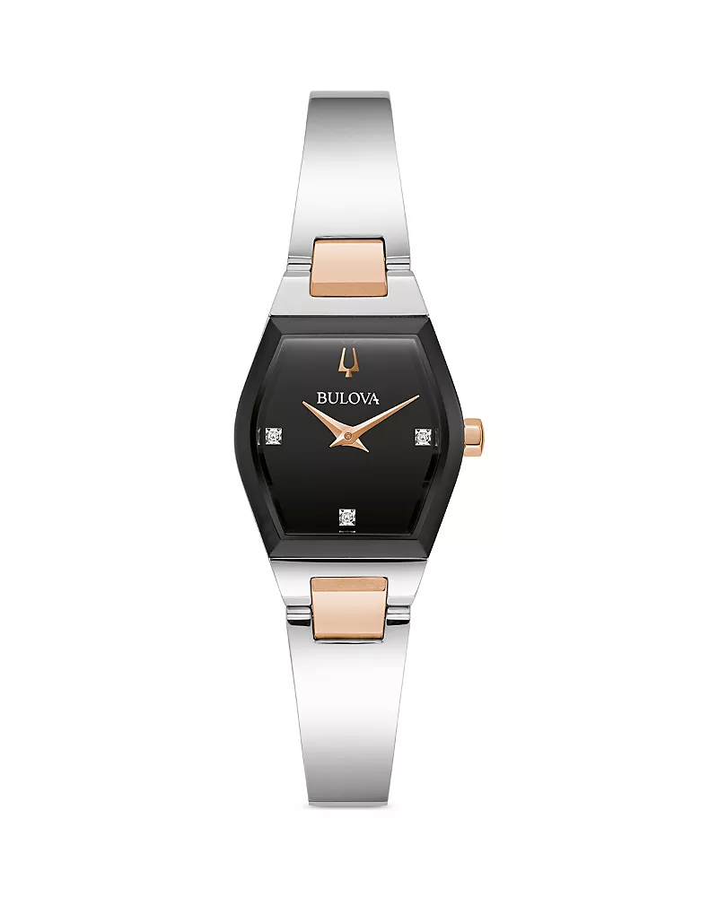 Bulova Gemini Bangle Watch, 33mm x 22.5mm