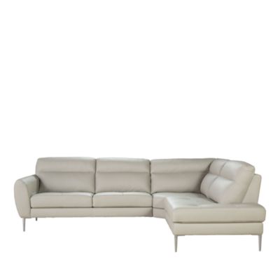 Parisi 2-Piece Leather Sectional