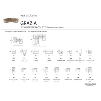 Grazia 6-Piece Power Reclining Leather Sectional