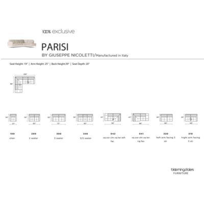 Parisi 2-Piece Leather Sectional