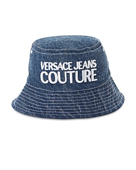 Versace Jeans Couture - Institutional Logo Embroidered Denim Bucket Hat