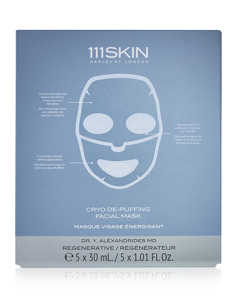 111skin Sub-zero De-puffing Energy 5-piece Facial Mask Set In White