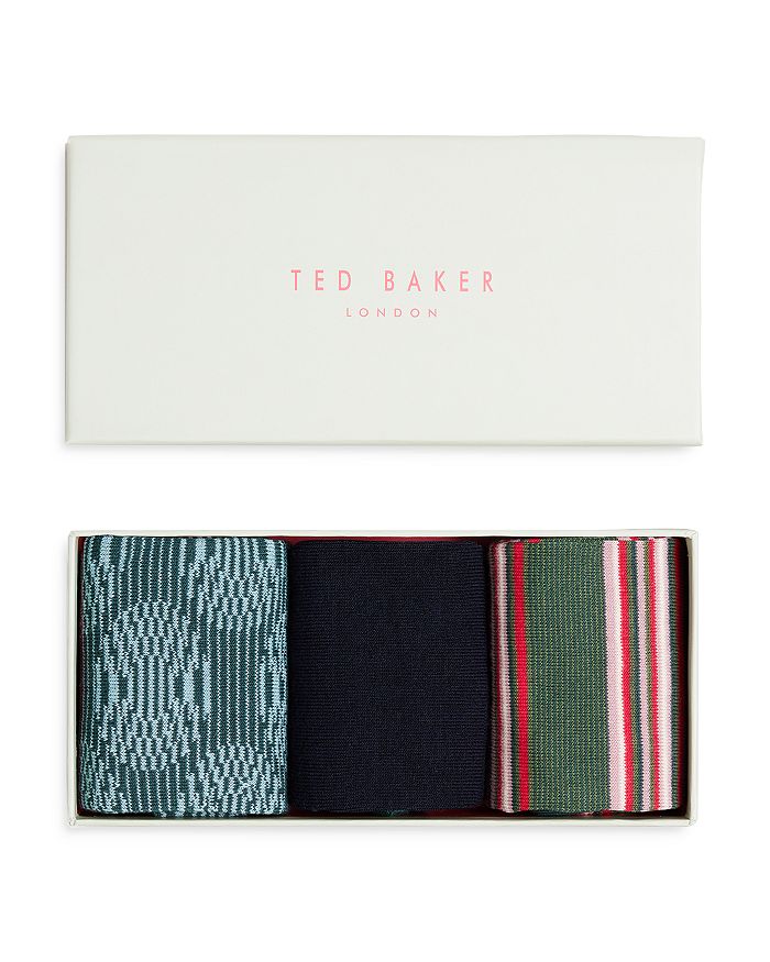 Ted Baker - Metoyou Assorted Crew Socks, Pack of 3