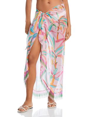 Rococo Sand Tropical Print Beaded Swim Cover-Up Sarong | Bloomingdale's