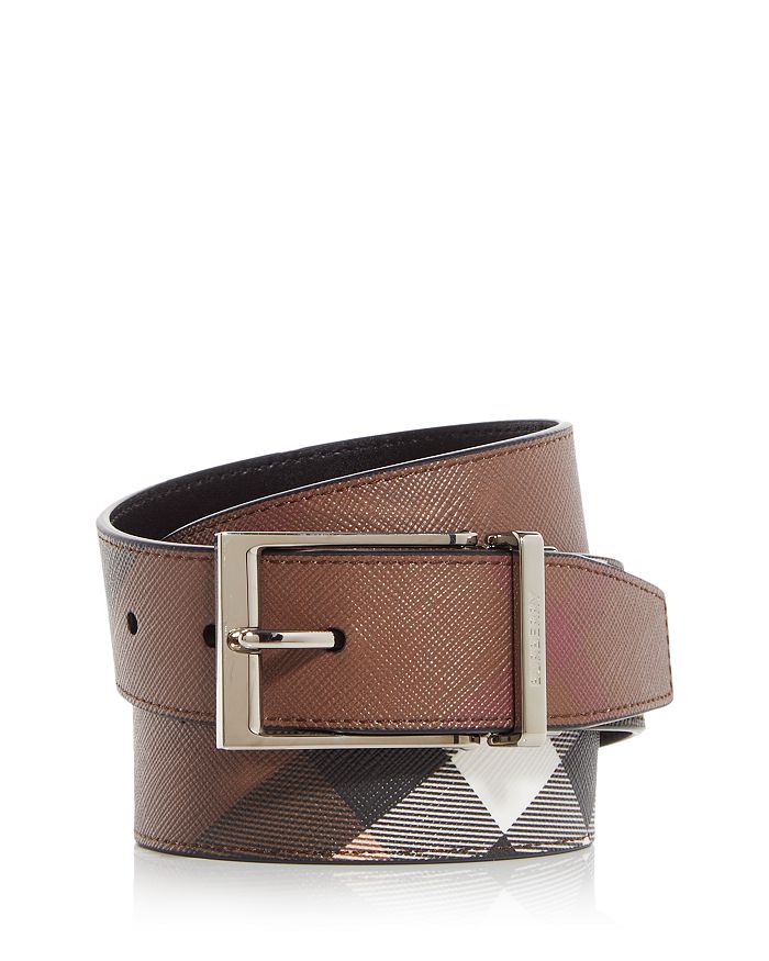 Burberry Belt Mens - Check Burberry Leather Belt