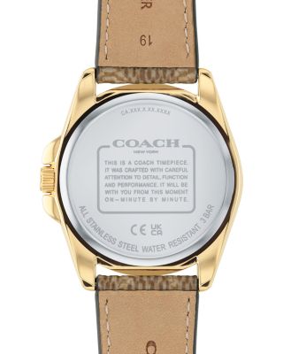 Women's Leather Strap Watch, 36mm 