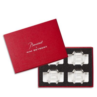 Kim Seybert Kim Seybert Gem Clear Napkin Ring, Set of 4 in a Gift