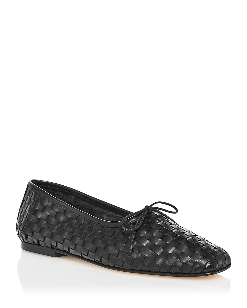 FREDA SALVADOR WOMEN'S JADA SLIP ON WOVEN BOW FLATS