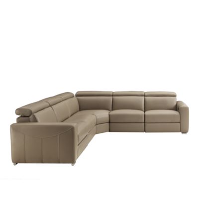 Gemma 5-Piece Power Reclining Leather Sectional
