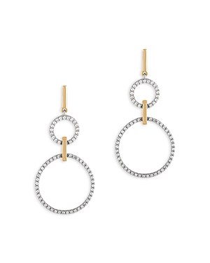 Bloomingdale's Diamond Circle Drop Earrings in 14K Yellow & White Gold, 0.60 ct. t.w. - 100% Exclusive