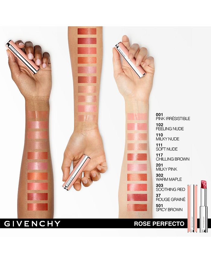 Shop Givenchy Rose Perfecto Hydrating Lip Balm In 302 Warm Maple