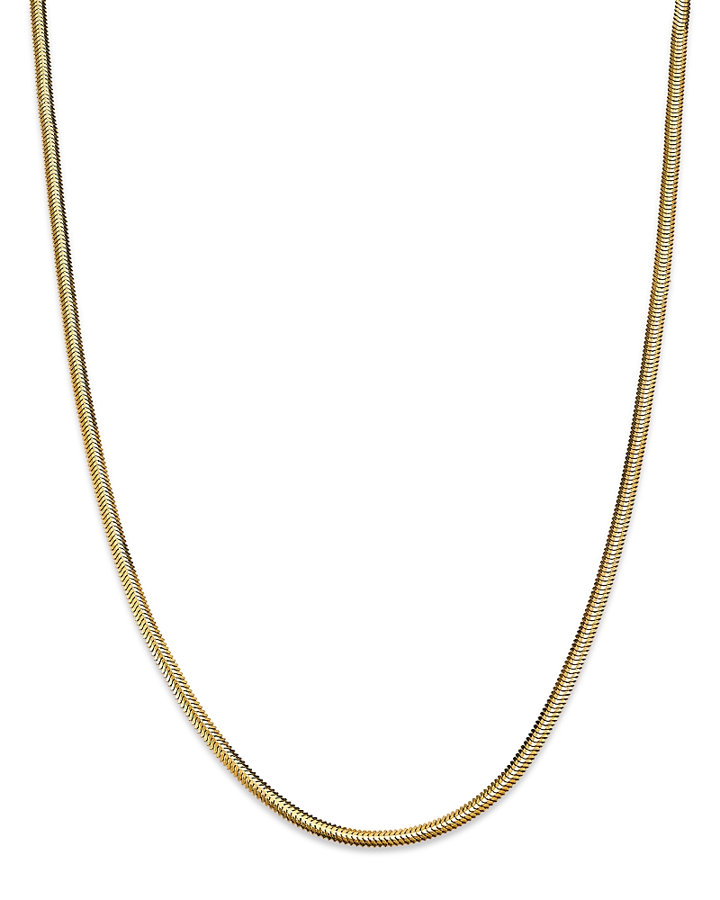Zoe Chicco 14K Yellow Gold Heavy Metal Snake Link Chain Necklace, 14