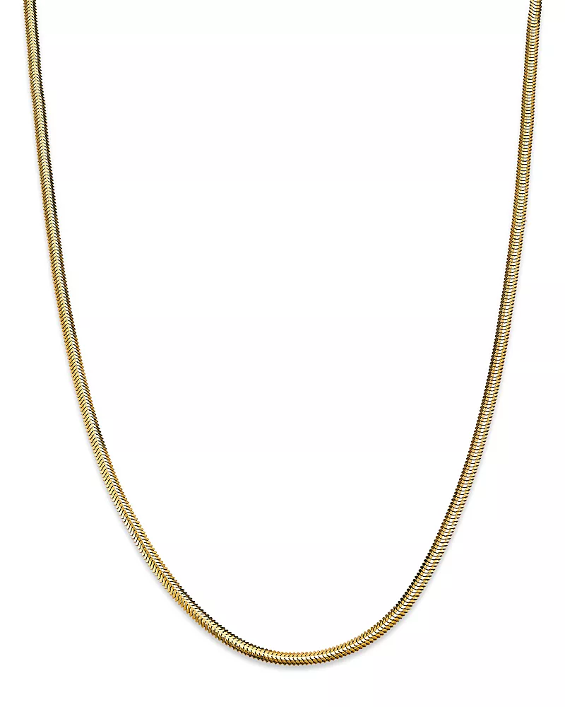 Zoe Chicco 14K Yellow Gold Heavy Metal Snake Link Chain Necklace, 14