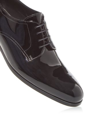Men's Aalborg Patent Leather Plain Toe Oxfords
