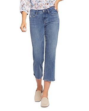 Nydj Relaxed Piper Mid Rise Crop Straight Leg Jeans In Romance In Romance