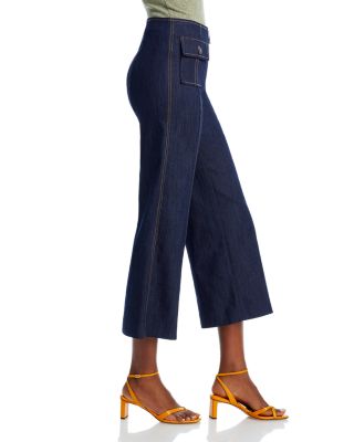 Cropped Azure Jeans in Indigo