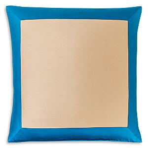 Frette Rectangular Euro Sham In Beige/lagoon