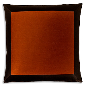 Frette Rectangular Euro Sham In Sunset Red/umber Brown