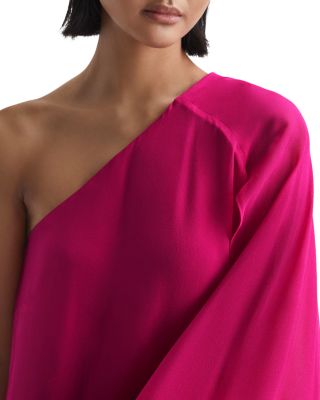 reiss pink cape dress Fae Cape Back Maxi Dress