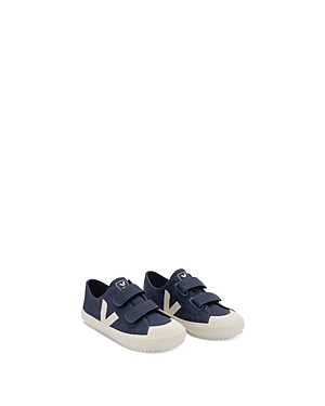 Shop Veja Unisex Small Ollie Canvas Sneakers - Toddler In Marine Pierre