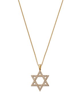 Bloomingdale's - Diamond Star of David Pendant Necklace in 14K Yellow Gold, 0.50 ct. t.w. - 100% Exclusive