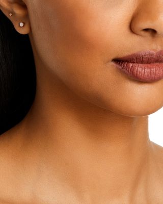 14K Yellow Gold and Opal Bezel Stud Earrings