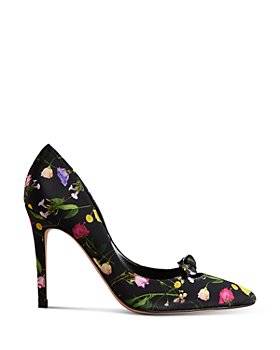 Ted Baker - Women's Telini Pointed Toe Bow Accent Floral Print High Heel Pumps