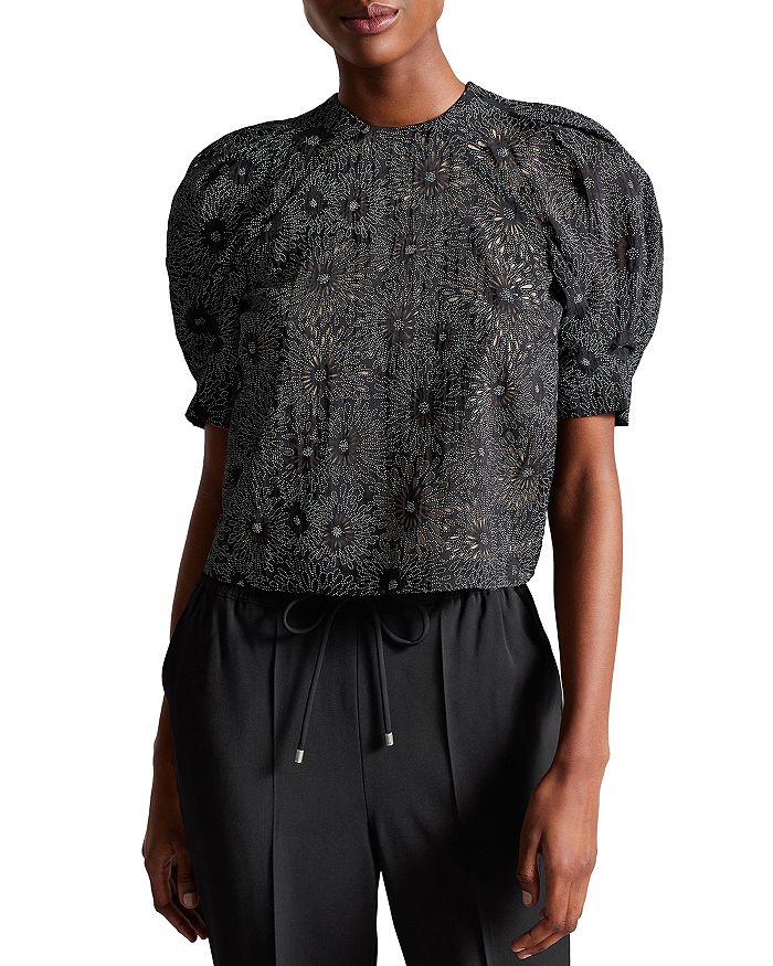 Ted Baker - Ingriid Floral Puff Sleeve Top