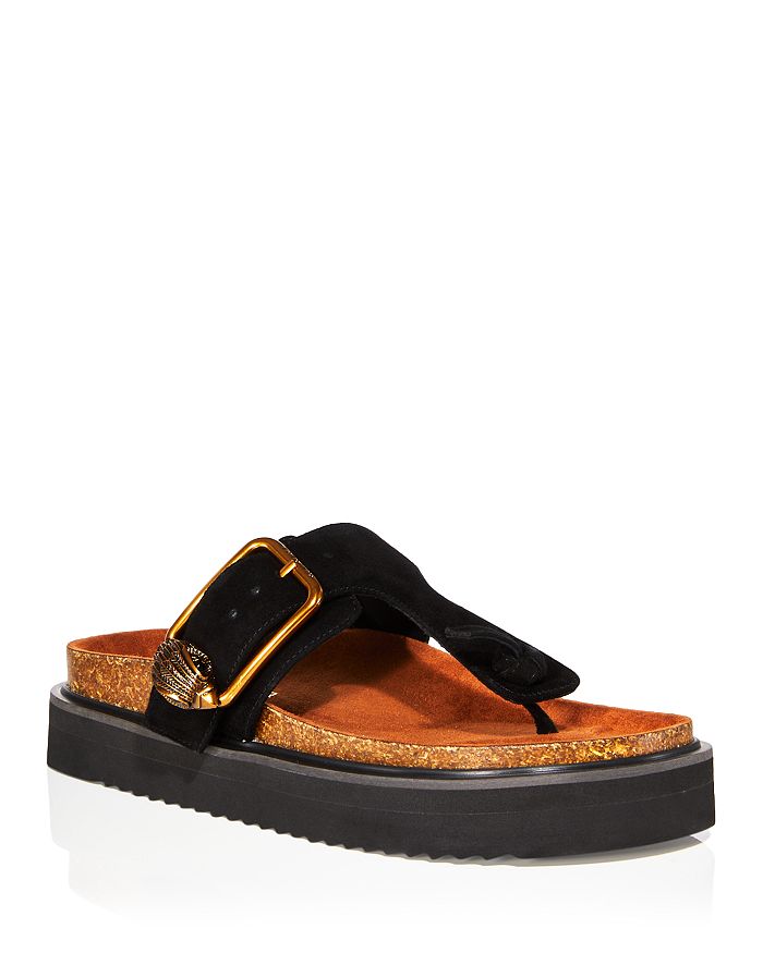 T strap slide sandals best sale